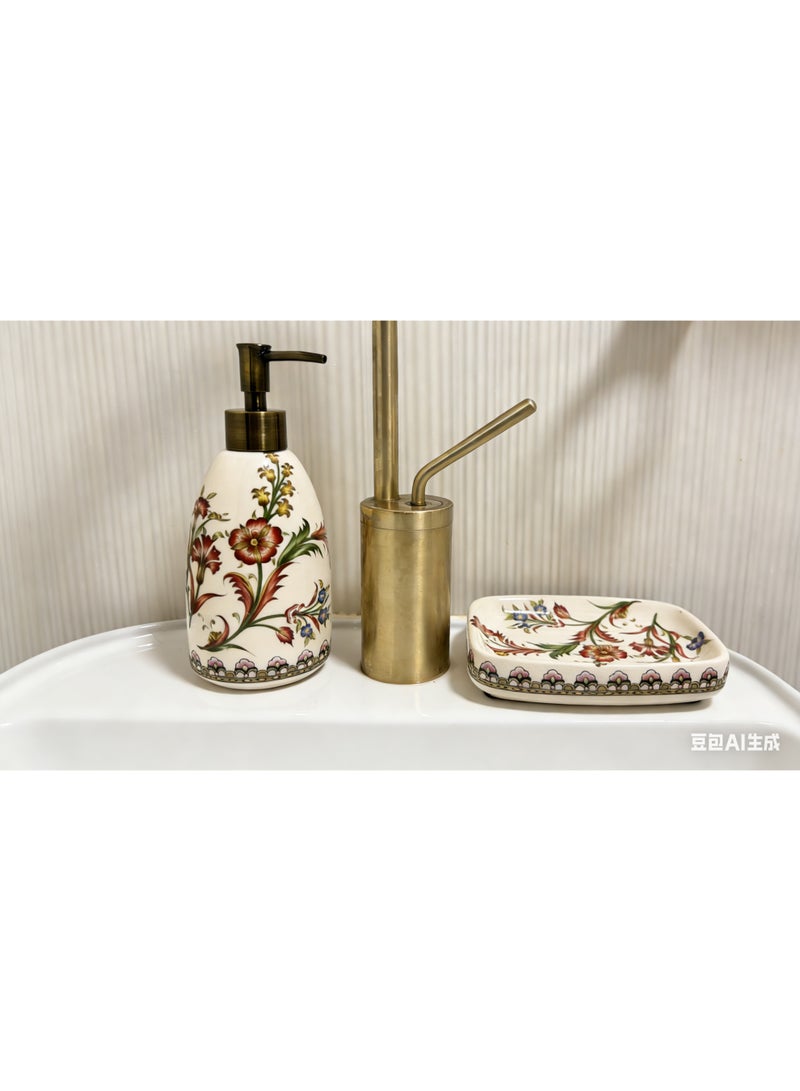 bbet Elegant Ceramic Soap Dispenser, Modern European Design for Home & Bathroom - Image 4
